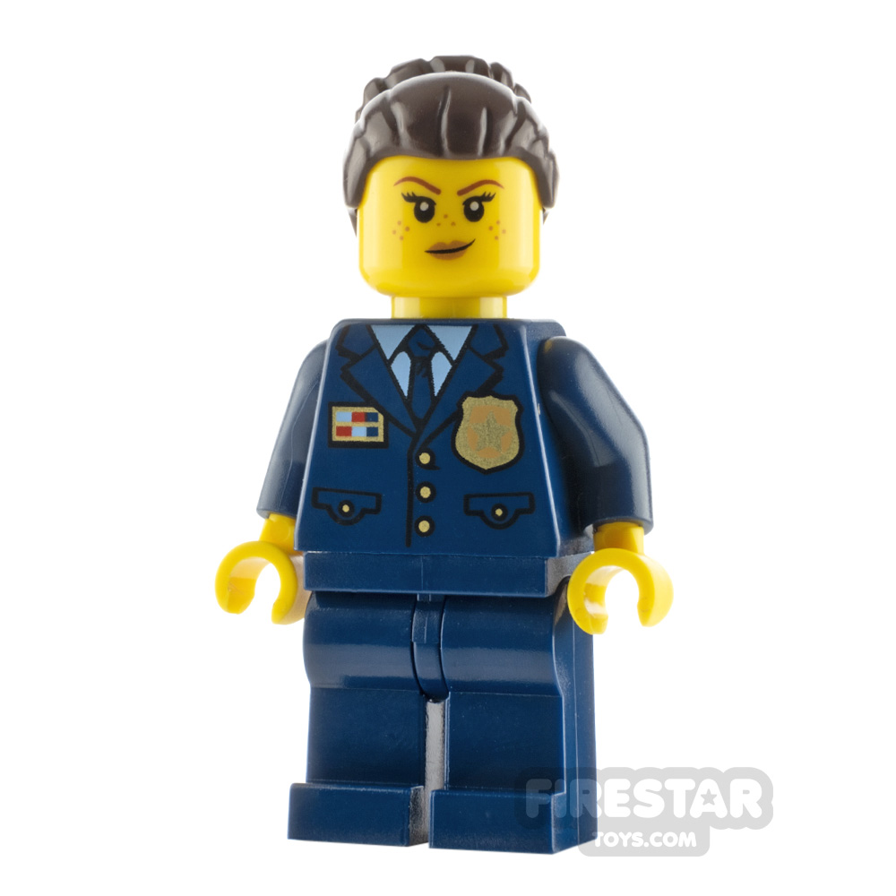 LEGO City Minifigure 1940s Era Police Officer Gold Star Badge 