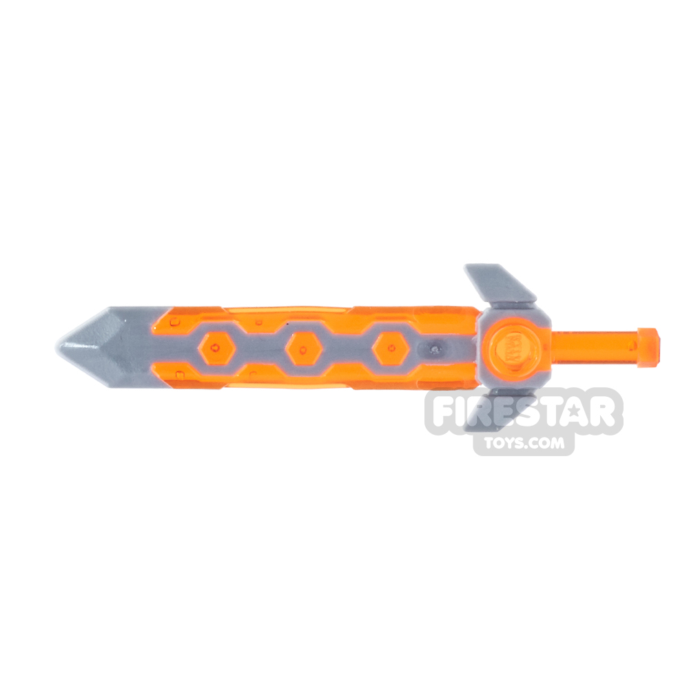LEGO - Nexo Long Sword - Trans Neon Orange 