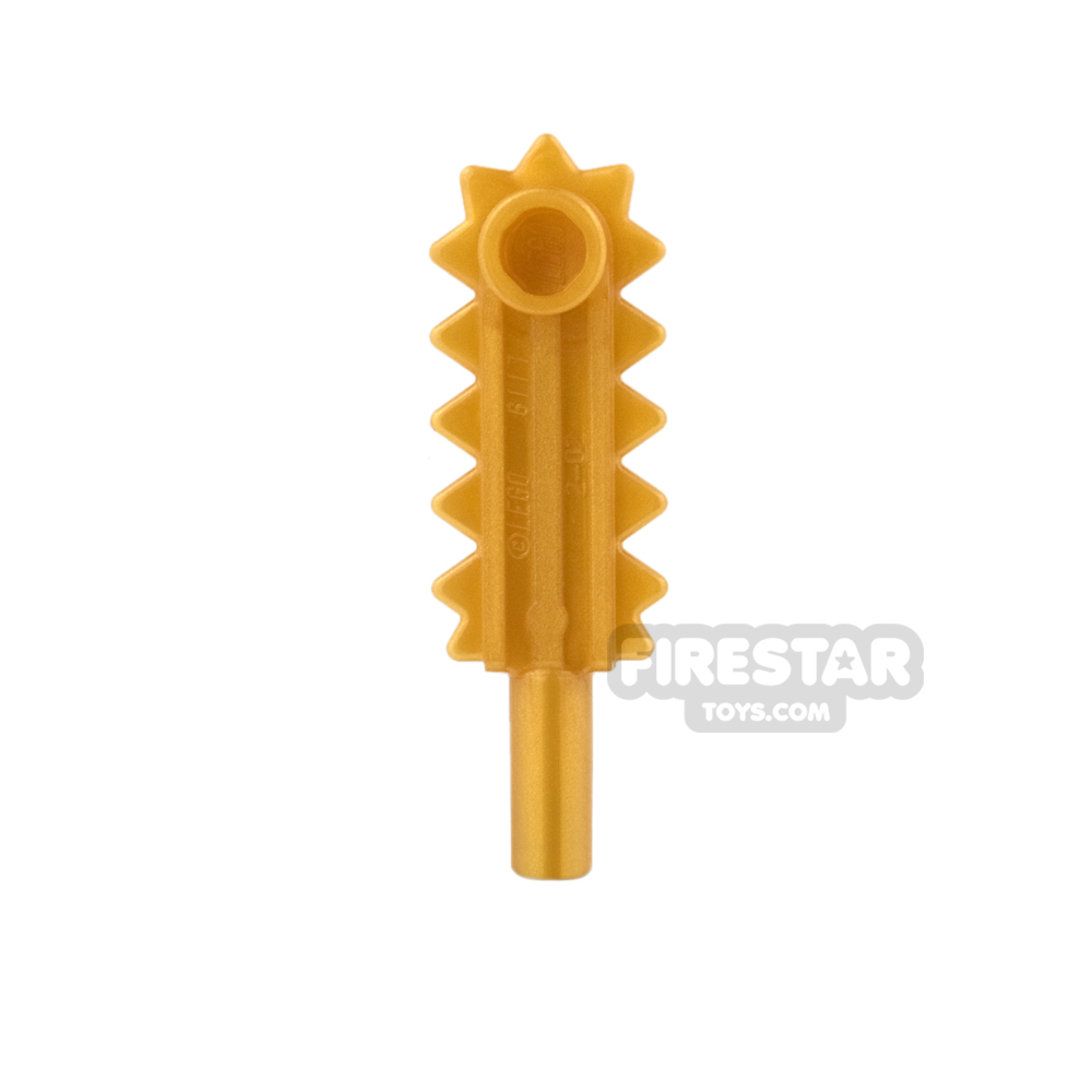 LEGO Minifigure Weapon Chainsaw Blade PEARL GOLD
