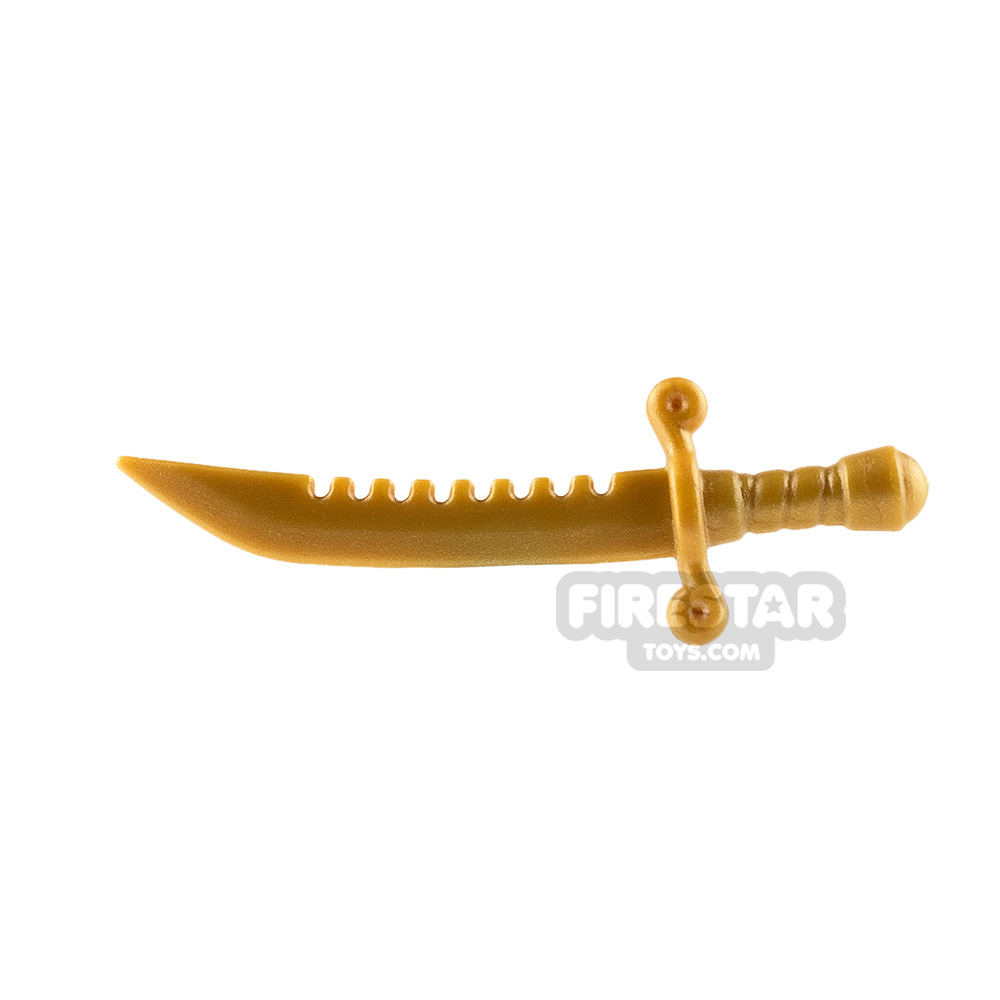 BrickWarriors - Breaker Sword - Pearl Gold