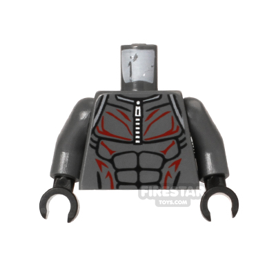 LEGO Mini Figure Torso - Extremis Soldier DARK BLUEISH GRAY